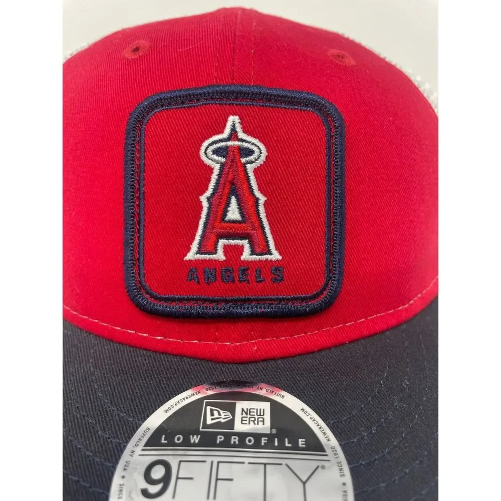 Los Angeles Angels Anaheim New Era Snapback Red Low Profile 9Fifty‎ Cap Mens NEW